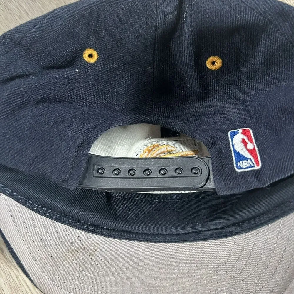 Vintage Puma‎ Indiana Pacers Hat Snapback NBA Basketball Wool Blend Blue Cap